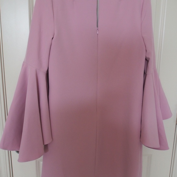 Milly Dresses Ruffle Sleeve Dusty Rose S 6 8 10 - Picture 2 of 7